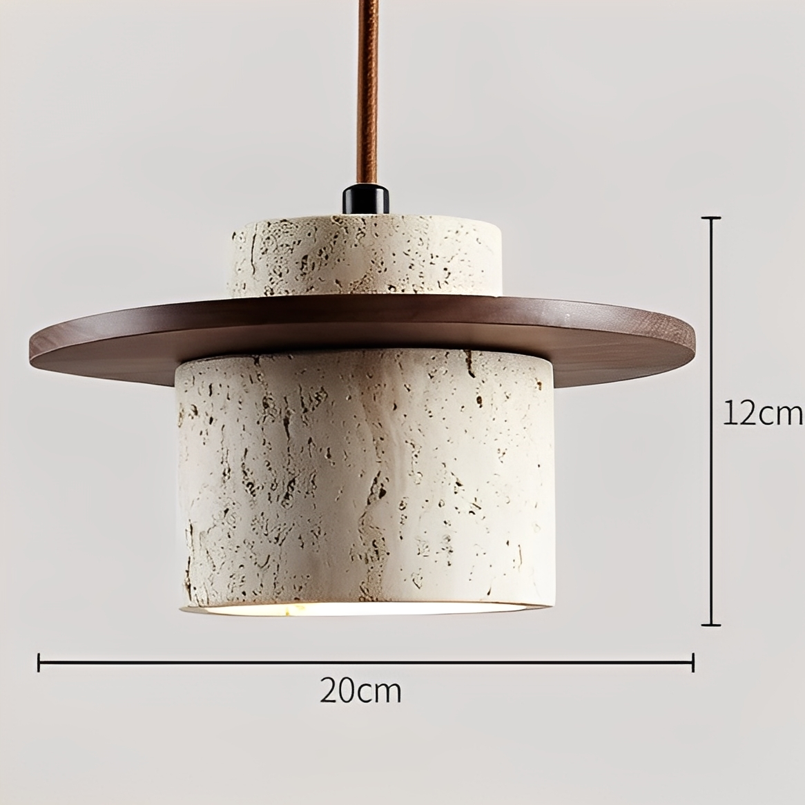 Takumi – Suspension Vintage Travertin Japonaise