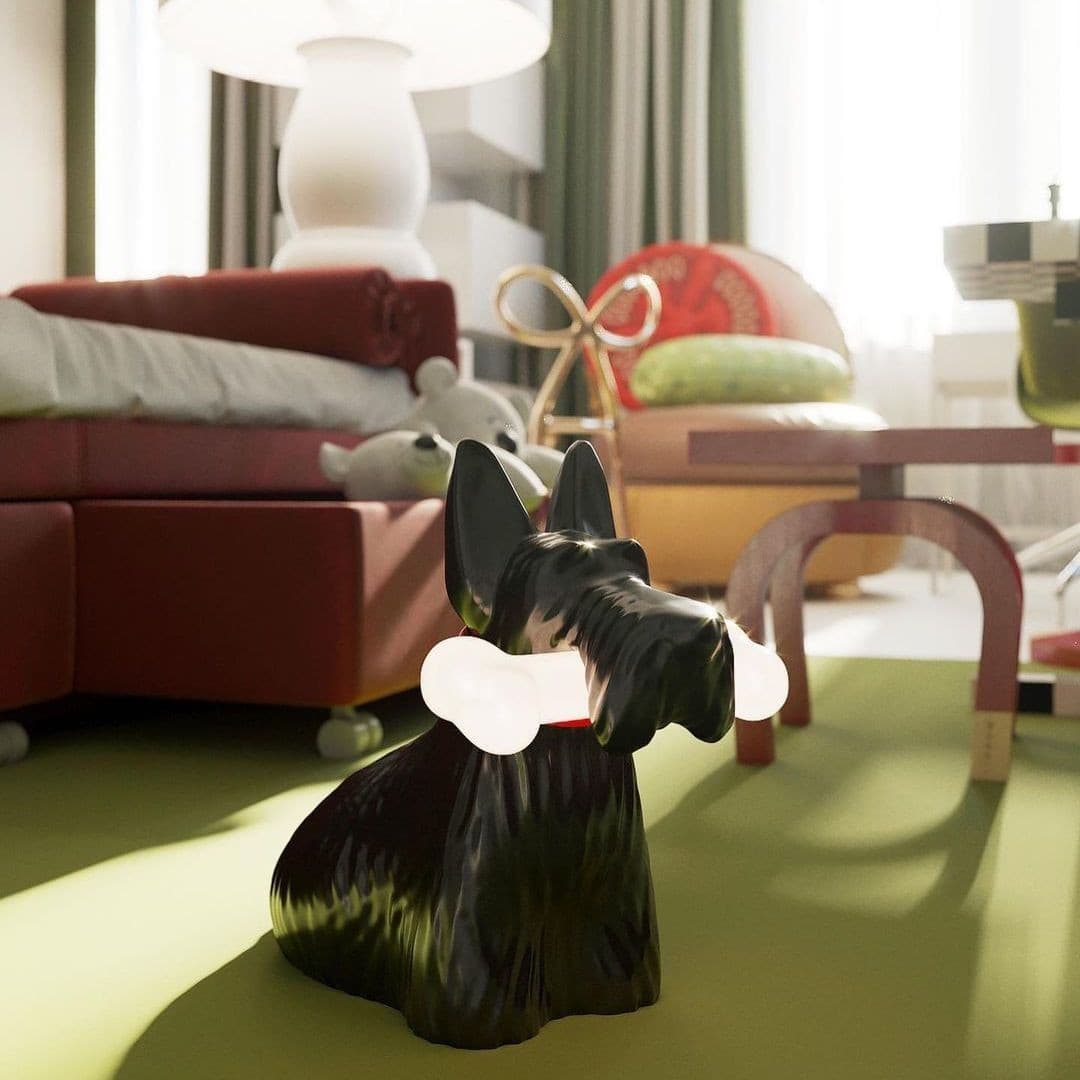 Scottie – Lampe de table en résine