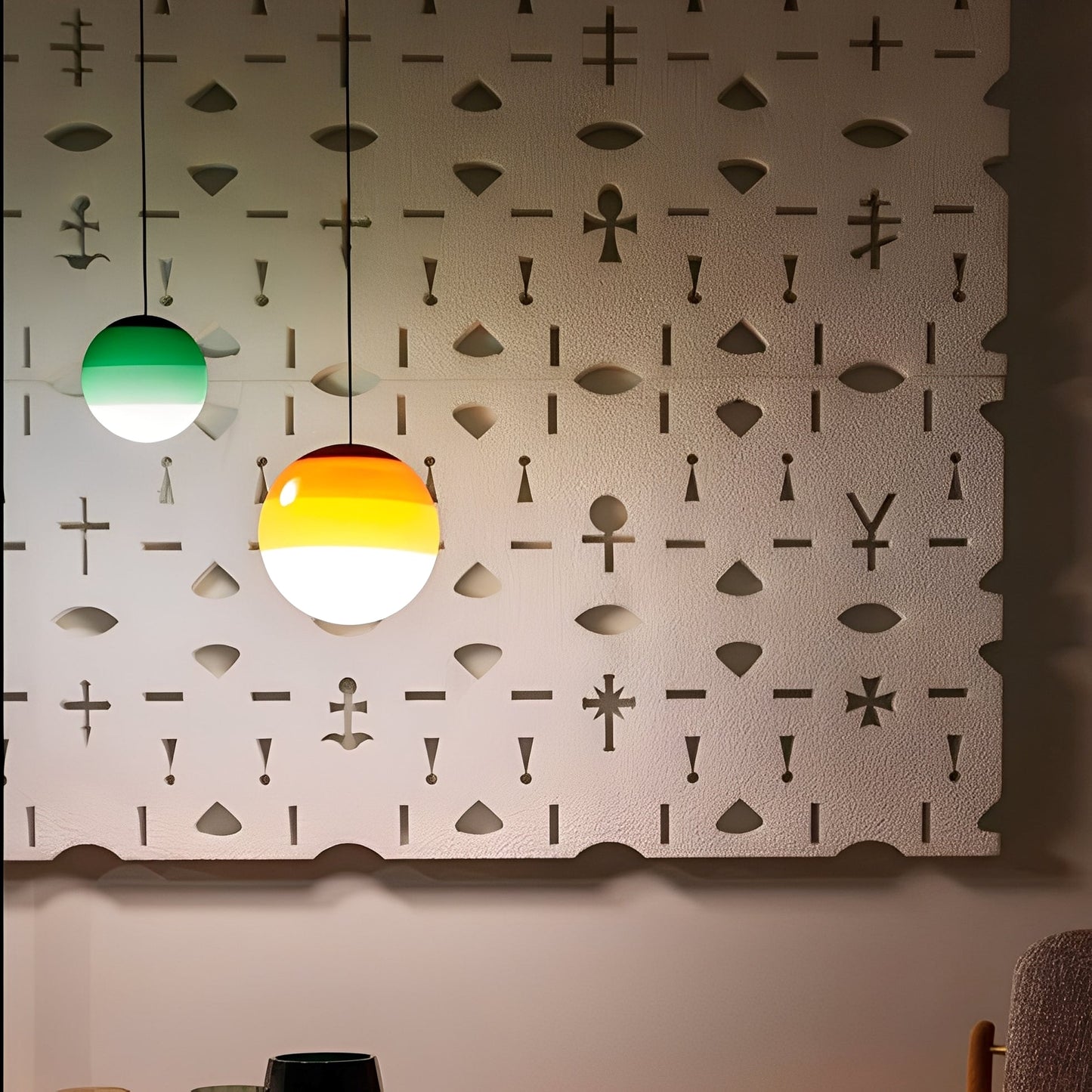 Mel – Suspension en verre coloré nordique