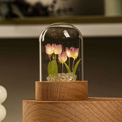 Amira – Lampe de Nuit Tulipes Fait Main
