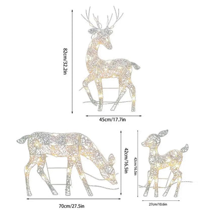Décoration Lumineuse "Famille Amour" pour l'Extérieur
