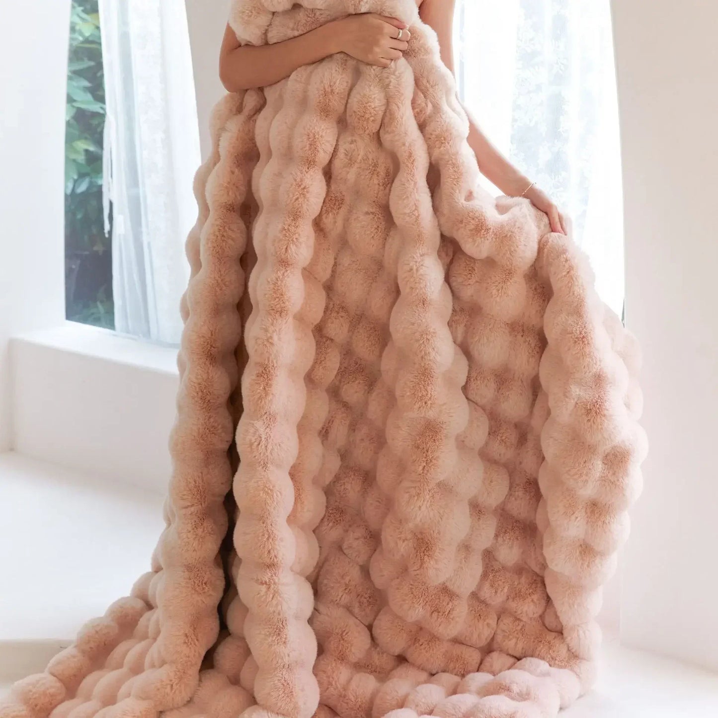 Couette polaire douce en fausse fourrure
