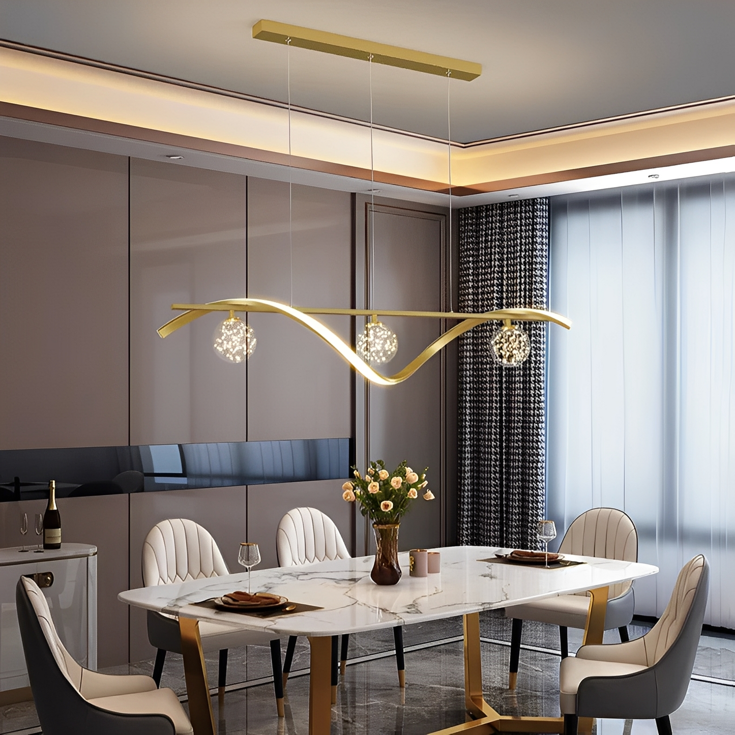 Hoshi – Suspension LED Ciel Étoilé Moderne