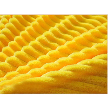 Ensemble de literie en flanelle corail 4 pièces