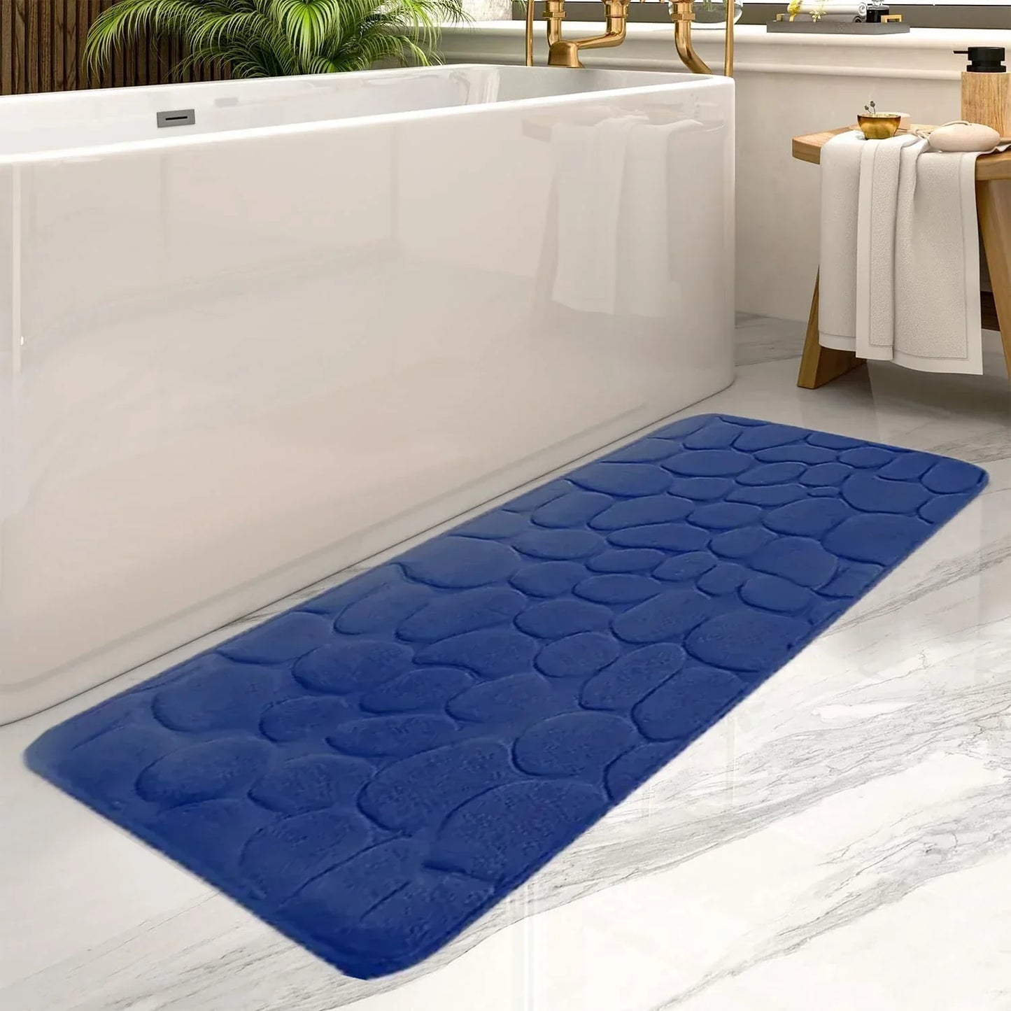 Éclair d'Eau – Tapis de bain ultra-absorbant, antidérapant avec effet séchage rapide
