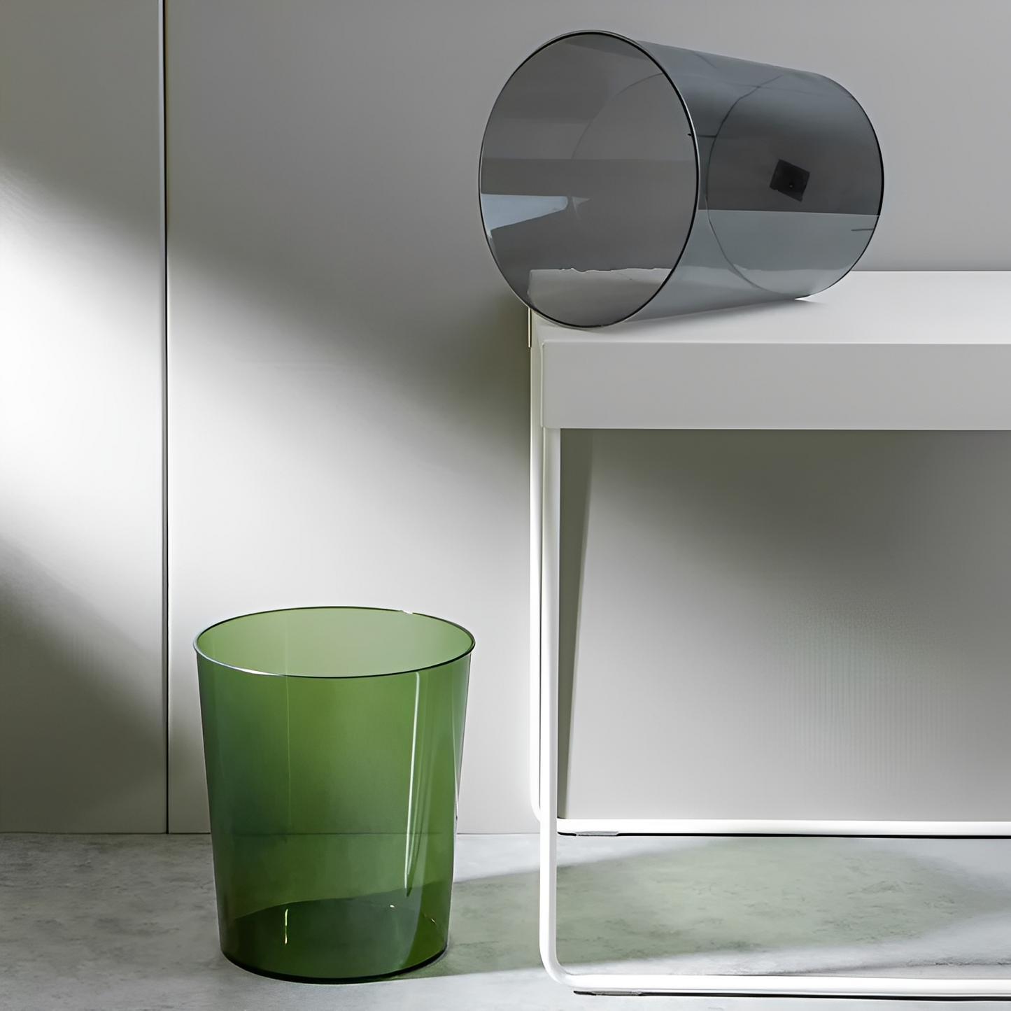 Clario – Poubelle Cylindrique Transparente