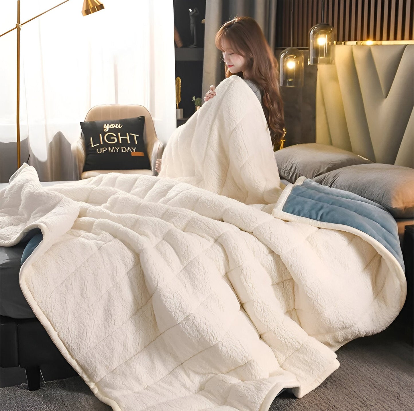 SuperDuvet - Couverture en polaire douce, confortable et chaude