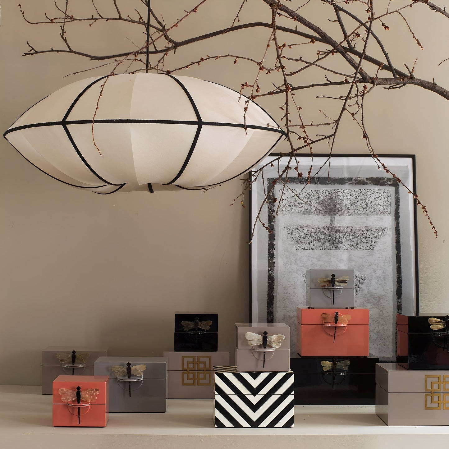 Sayuri – Plafonnier Rétro Japonais