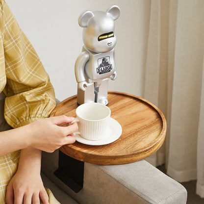 Nero – Plateau de bras de canapé en bois ajustable