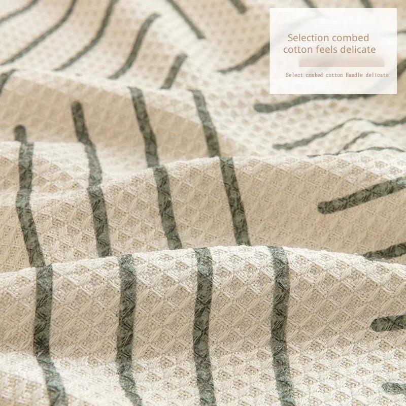 Tissu de protection rayé pour canapé