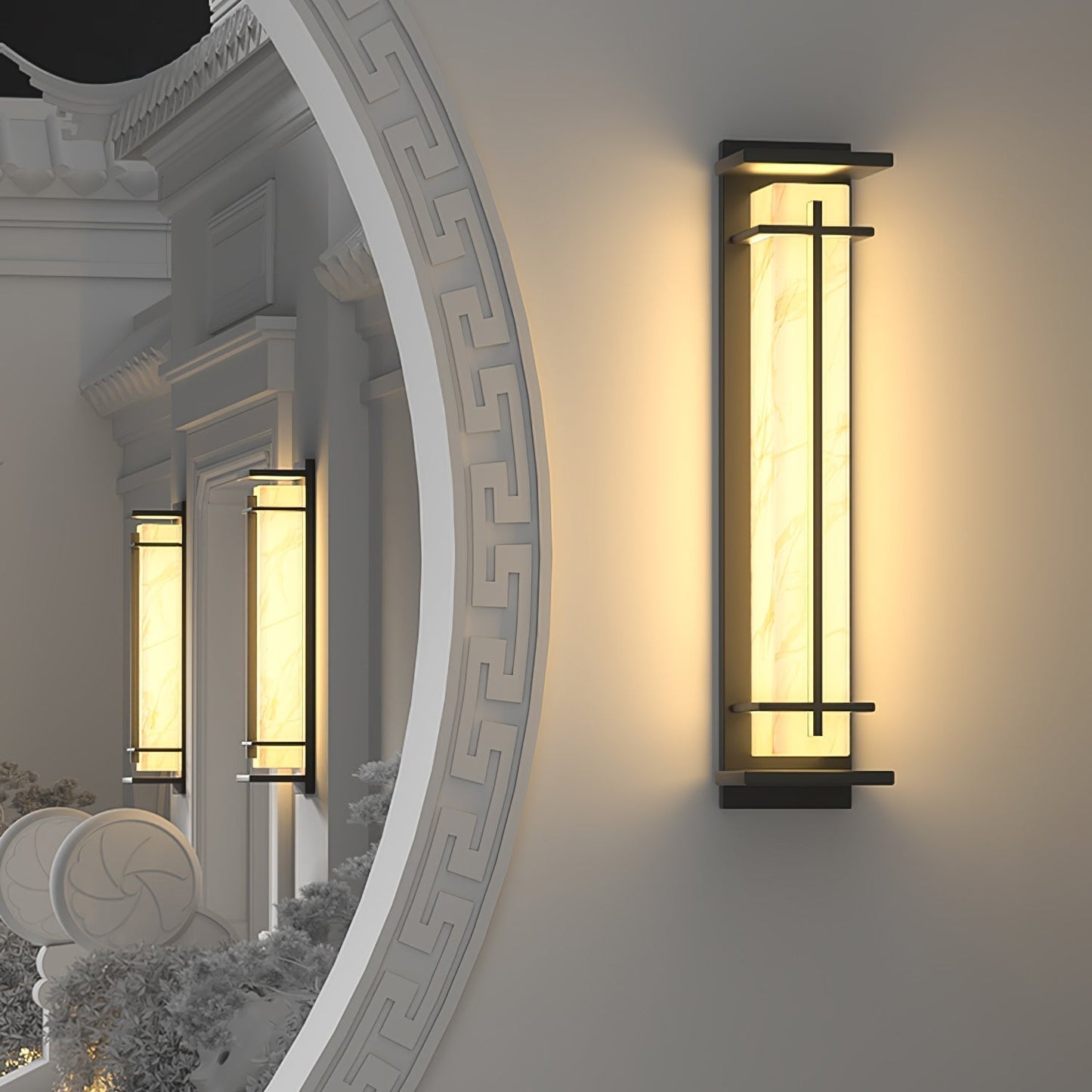 Caro – Applique murale extérieure étanche avec bande LED