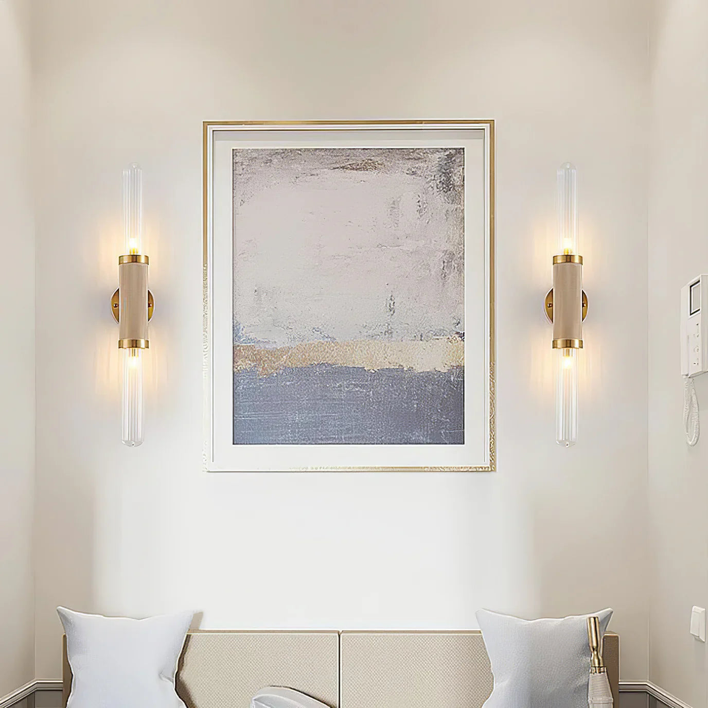 Eira – Applique moderne avec bandes de verre style nordique