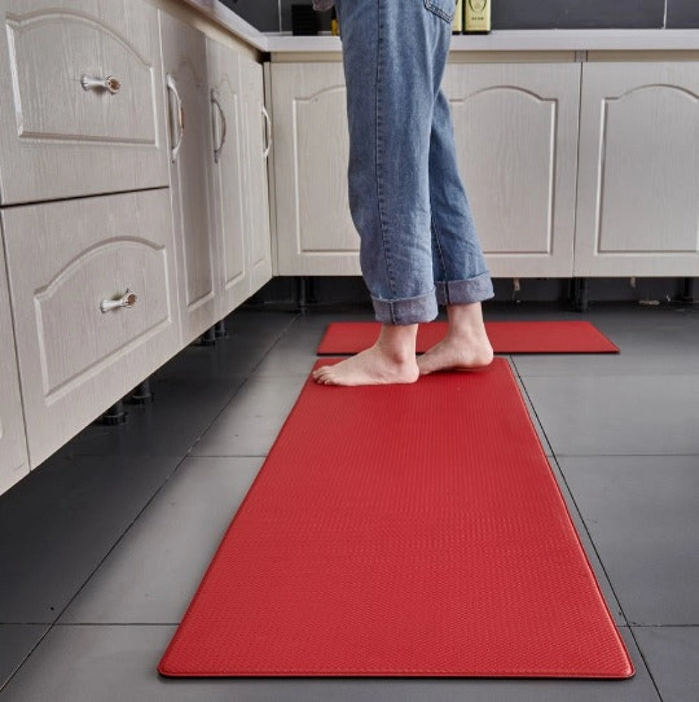 Reya – Tapis de cuisine antidérapant en cuir synthétique PU