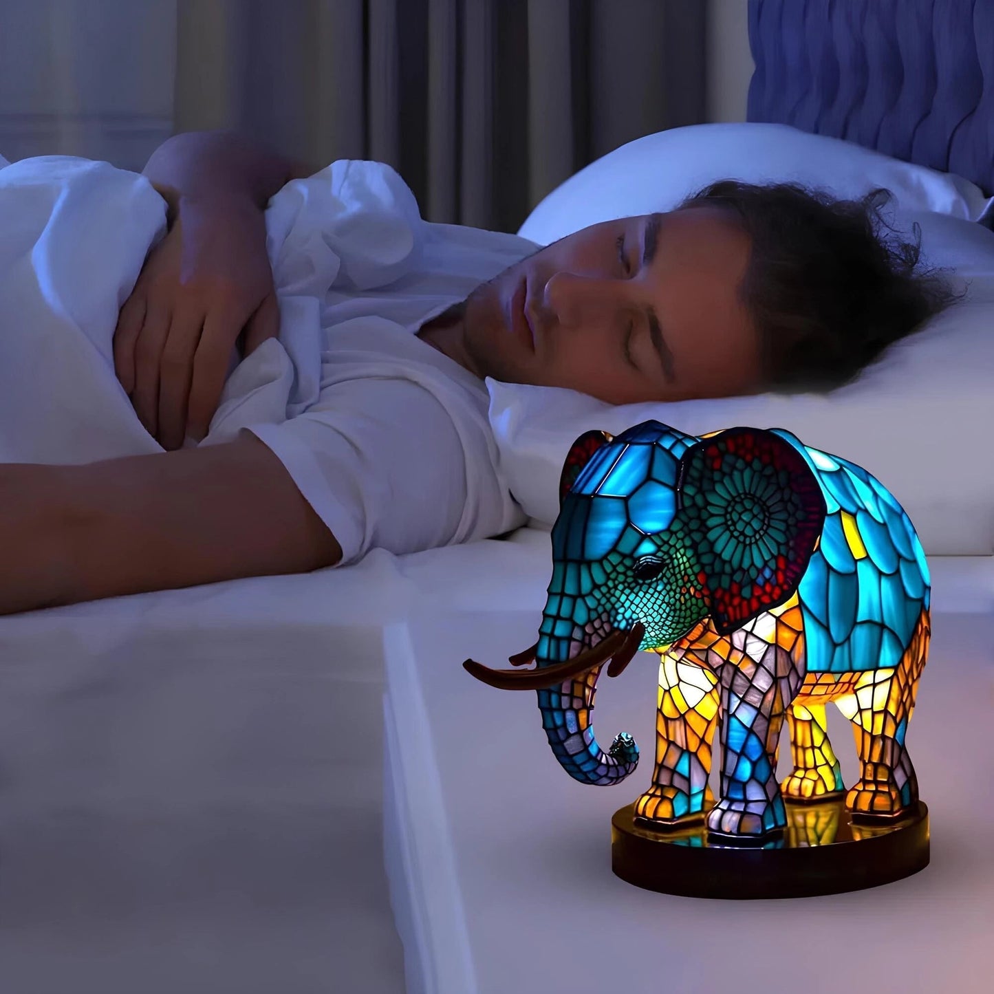 Mystral – Figurine Animale Magique en Résine avec Lumière LED