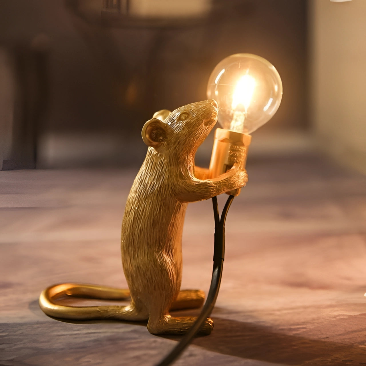 Nilla – Lampe Mini-Souris Créative en Résine Style Nordique