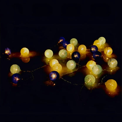 Hazel – Guirlande lumineuse LED colorée en coton