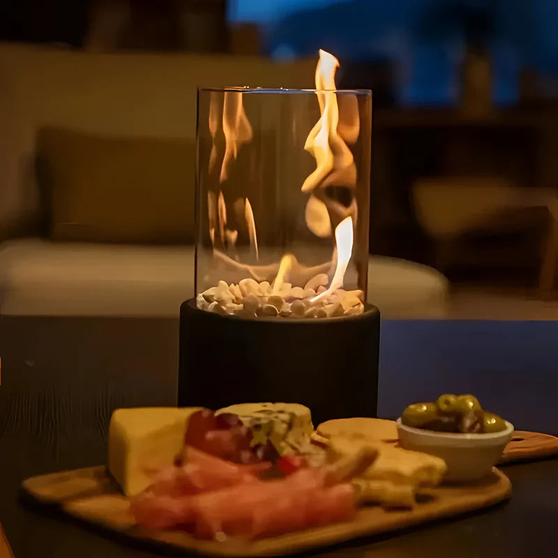 Nero – Lampe à feu en verre portable