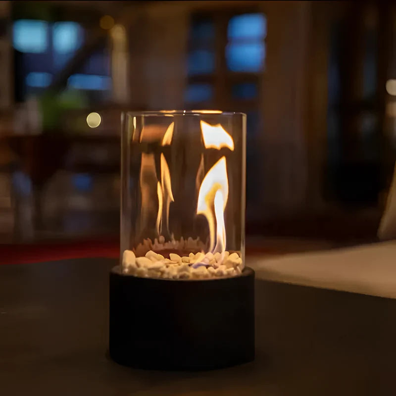 Nero – Lampe à feu en verre portable