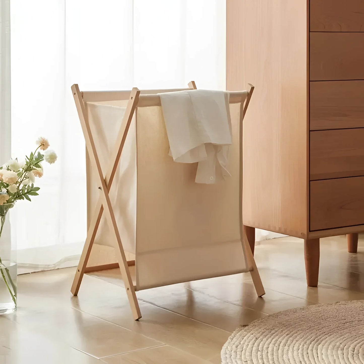 Devas – Panier à linge scandinave en bambou