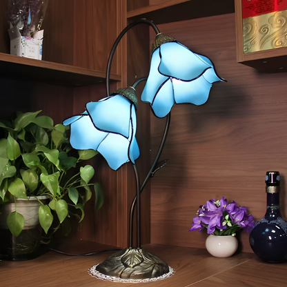 Mikayla – Lampe de Table Lotus à Double Tête