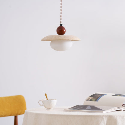 Kaori – Suspension en travertin