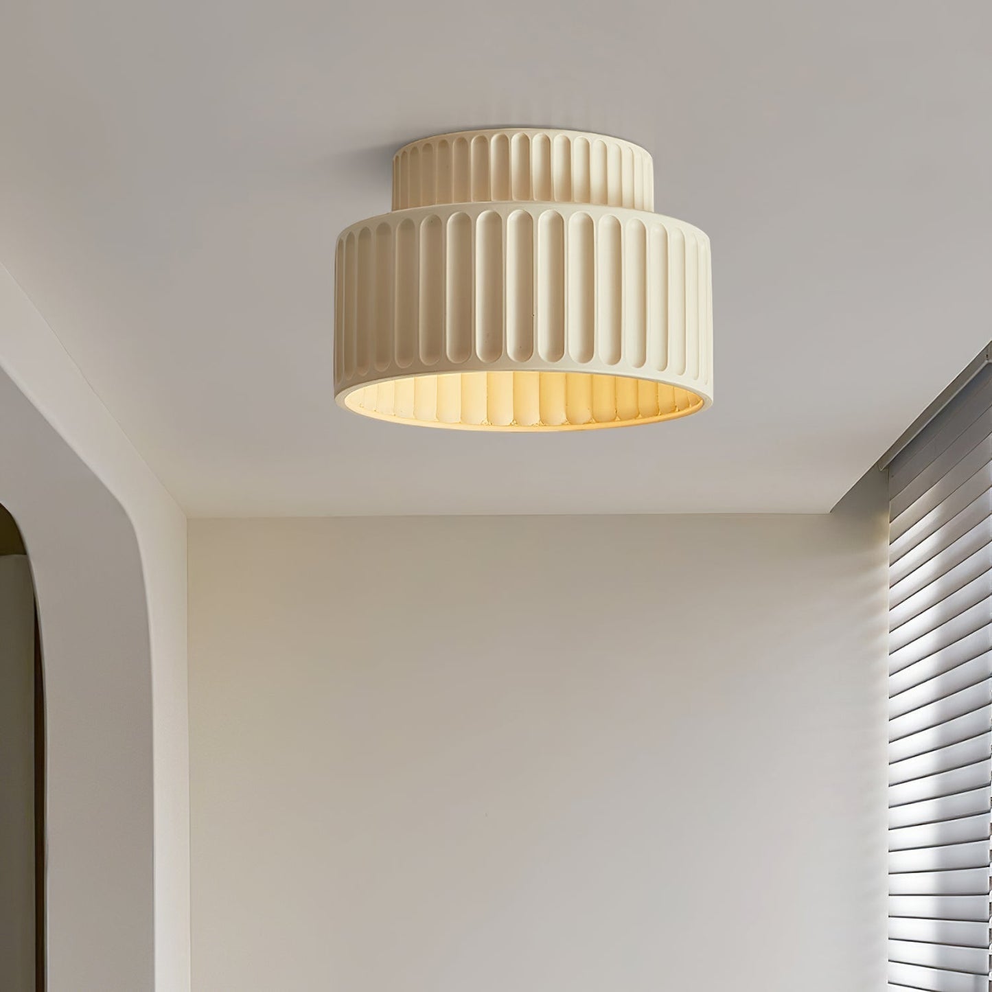 Coralie – Plafonnier LED Style Crème