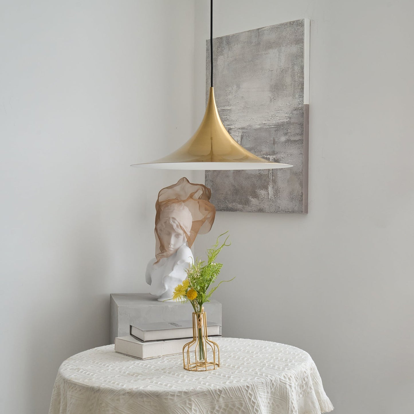 Semi – Lampe suspendue style français