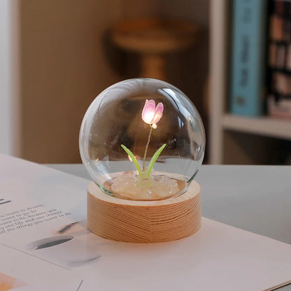 TulipeÉclairée - Lampe de Bureau Tulipe