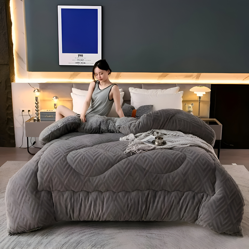 FluffLux – Couette en polaire lavable en machine