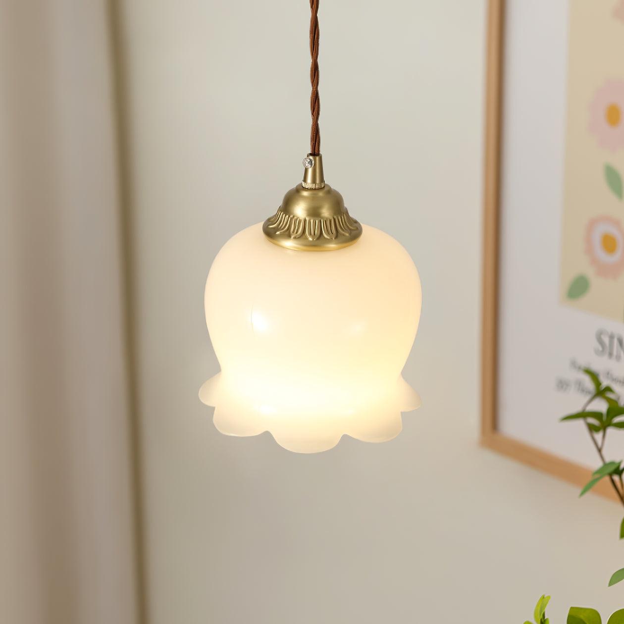 Odette – Lampe suspendue rétro française design muguet