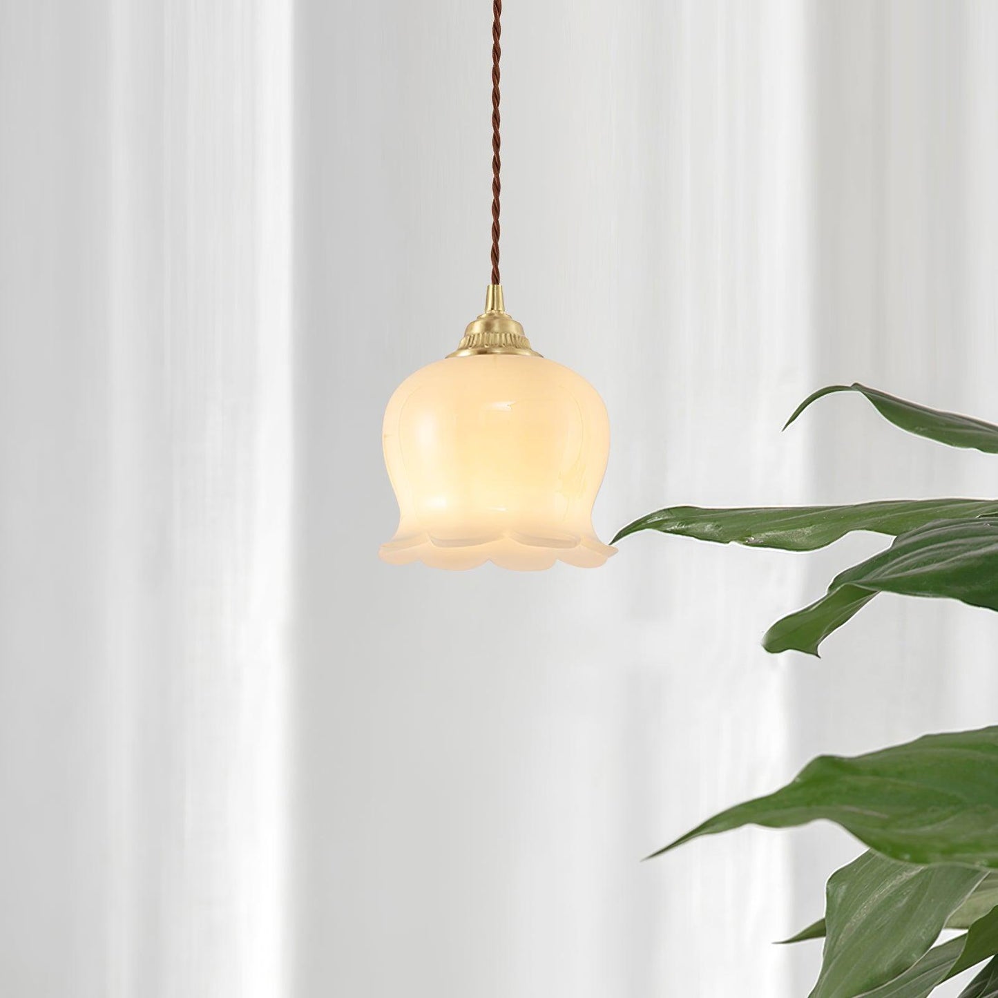 Odette – Lampe suspendue rétro française design muguet