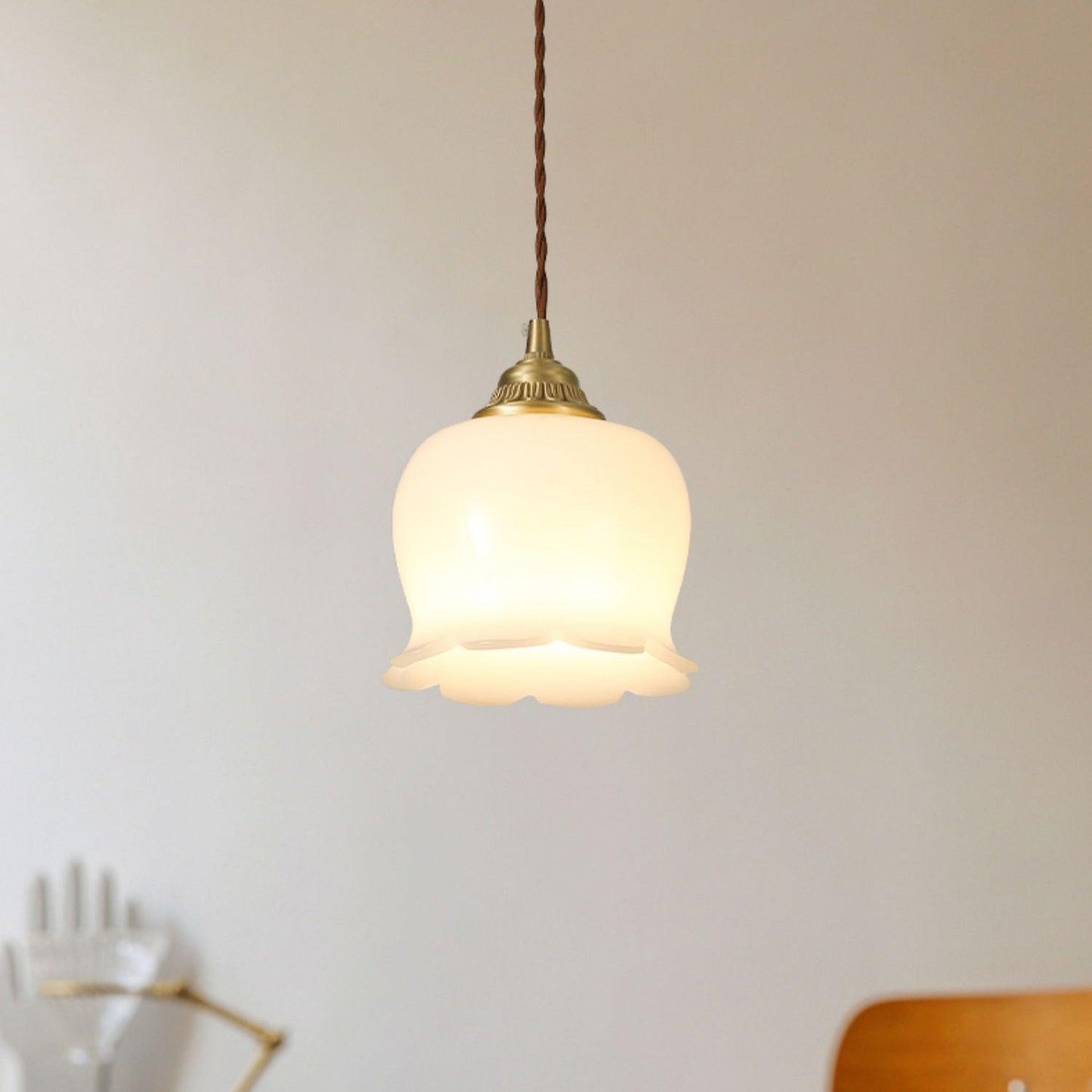 Odette – Lampe suspendue rétro française design muguet