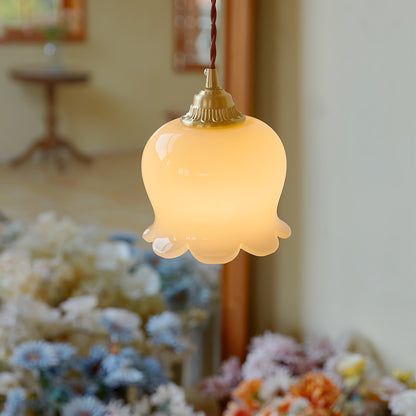 Odette – Lampe suspendue rétro française design muguet