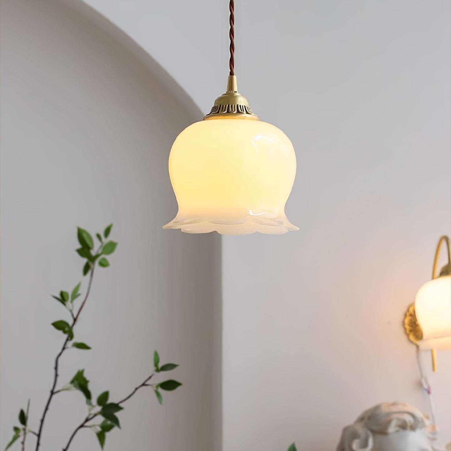 Odette – Lampe suspendue rétro française design muguet