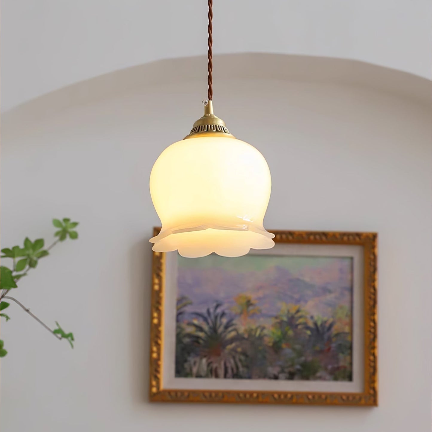 Odette – Lampe suspendue rétro française design muguet