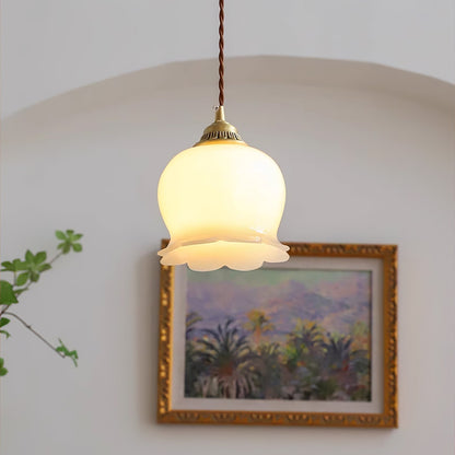 Odette – Lampe suspendue rétro française design muguet