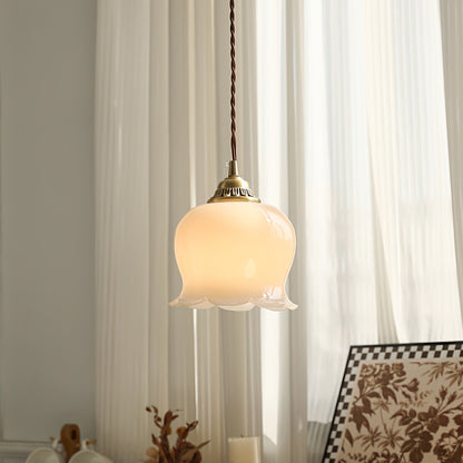 Odette – Lampe suspendue rétro française design muguet
