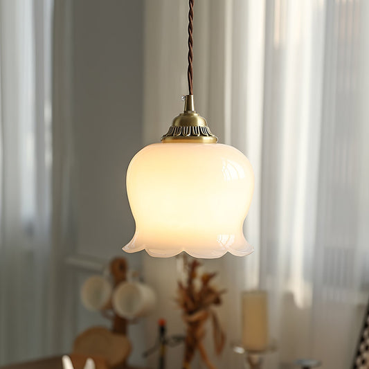 Odette – Lampe suspendue rétro française design muguet