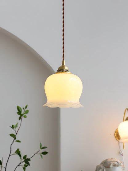 Odette – Lampe suspendue rétro française design muguet