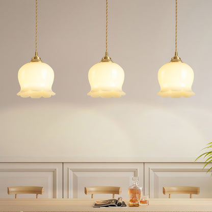 Odette – Lampe suspendue rétro française design muguet