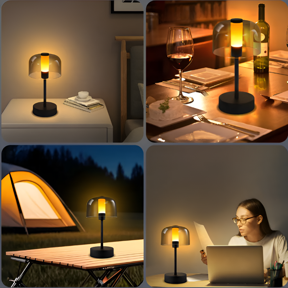 Riza – Lampe de chevet LED sensible au toucher polyvalente