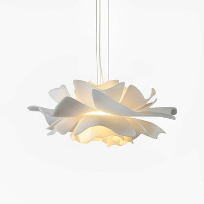 Blanc – Suspension en forme de fleur