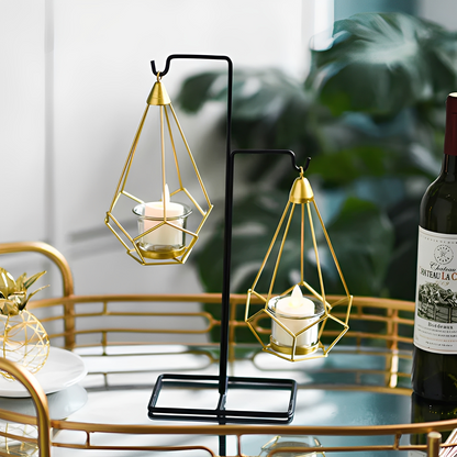 Julian – Porte-bougie Diamant Suspendu