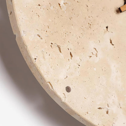 Elin – Applique murale avec horloge en travertin