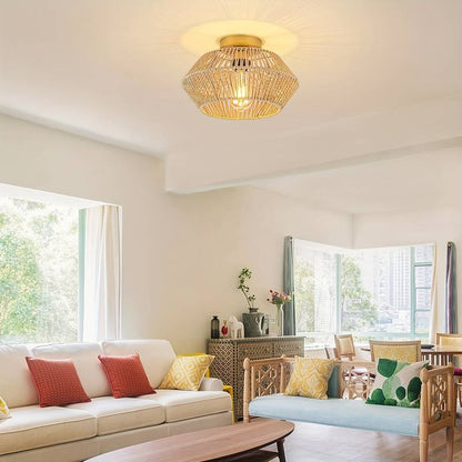 Lustre BohoLoom – Tissage bohème pour ambiance chaleureuse