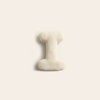 Lexa – Coussin moelleux en forme de lettre en peluche