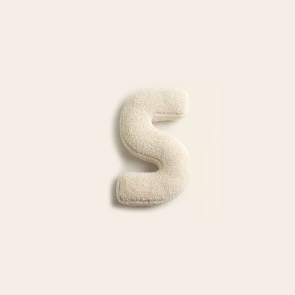 Lexa – Coussin moelleux en forme de lettre en peluche
