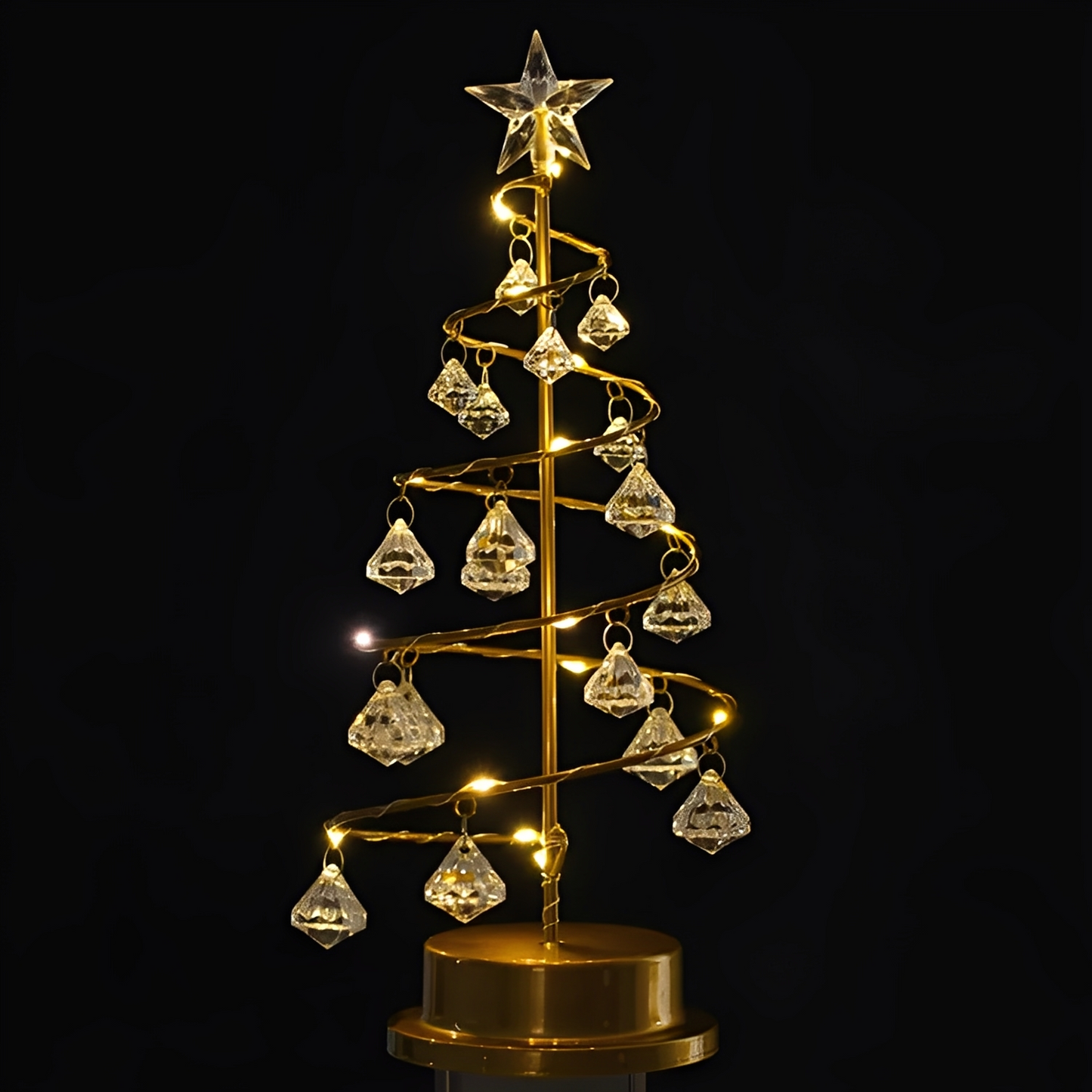Yamira – Cristal Árbol de Navidad LED-Cadena de Luz