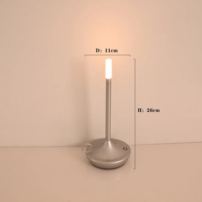 Elina – Lampe de table rétro portable avec effet bougie