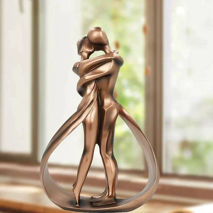 Nalaya – Sculpture de couple en résine
